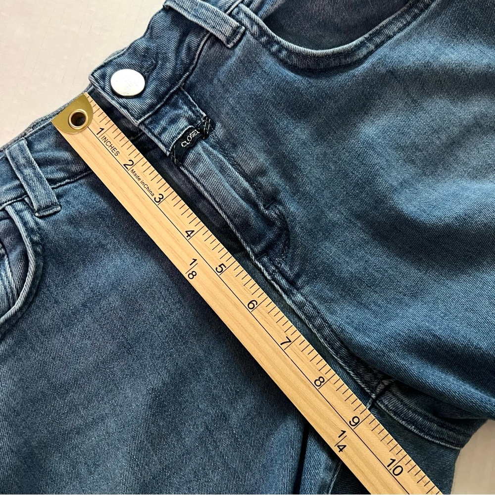 Closed Baker Slim Straight Jeans 29 Candiani Italian Denim Mid Wash Blue - Picture 15 of 16
